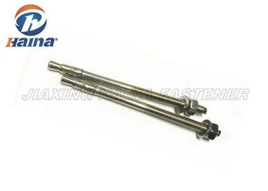 Testa rotonda M6 * 100 ancore concrete solide del cuneo di acciaio inossidabile di A2 A4