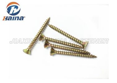 Lo zinco giallo delle viti autofilettanti della testa di Csk dell'azionamento di DIN7505 5X30mm Pozi ha placcato la lunghezza di 30MM
