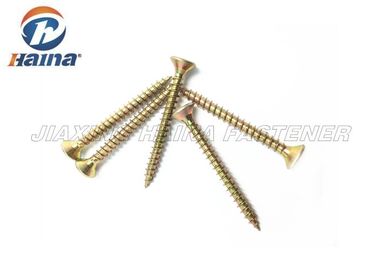 Lo zinco giallo delle viti autofilettanti della testa di Csk dell'azionamento di DIN7505 5X30mm Pozi ha placcato la lunghezza di 30MM