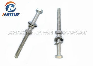 304 316 M20 X 90mm bulloni e dadi della testa esagonale di acciaio inossidabile con le rondelle