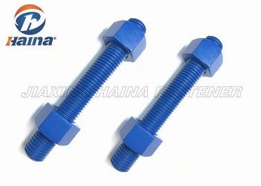 Il acciaio al carbonio di ASTM A193 B7 B7M completamente ha infilato Rod Nuts Stud Bolts ed i dadi