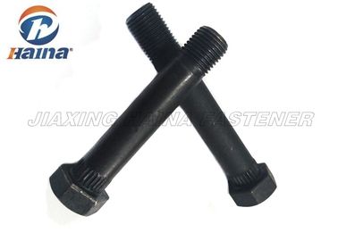 Testa di bulloni della testa esagonale del filo del nero dell'ANSI/ASTM/ASME Gr5 dell'OEM la mezza si serra con le godronature sotto si dirige verso il motore