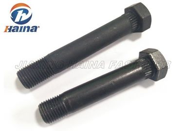 Testa di bulloni della testa esagonale del filo del nero dell'ANSI/ASTM/ASME Gr5 dell'OEM la mezza si serra con le godronature sotto si dirige verso il motore