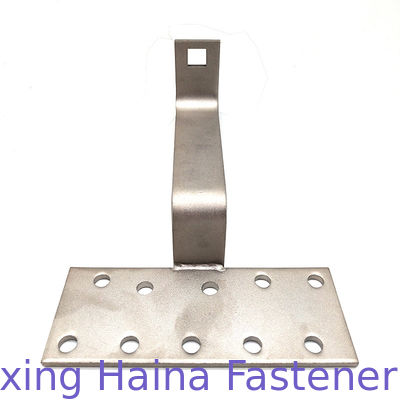 Gancio regolabile su ordinazione del tetto di mattonelle del montaggio di pannello solare 304 316 di acciaio inossidabile